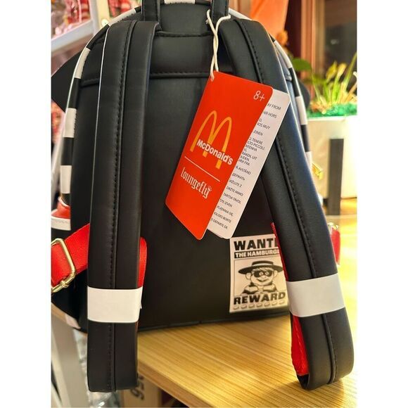 Loungefly McDonalds's Hamburglar Cosplay Mini Backpack and Wallet NWT - Picture 10 of 12